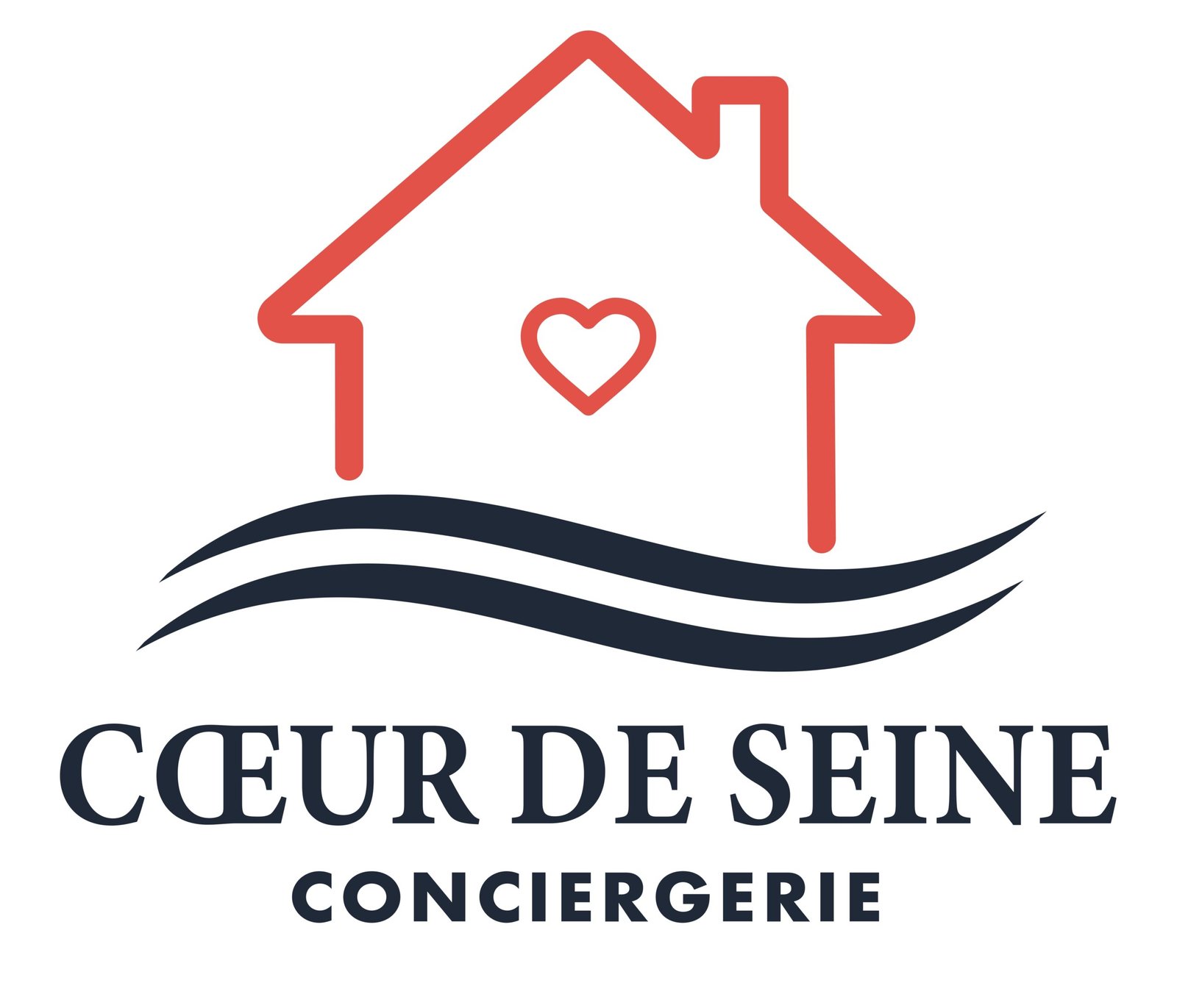 Logo de Cœur de Seine, conciergerie familiale premium en Essonne